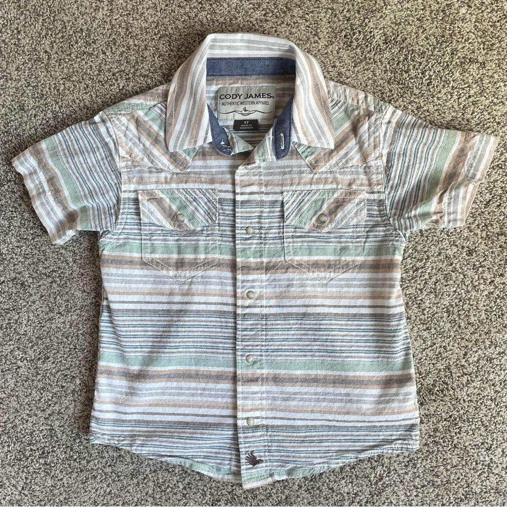 Cody James 4T Short Sleeved Button Up